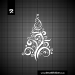 Christmas Tree Sticker B